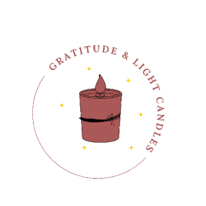 Gratitude & Light Candle Logo